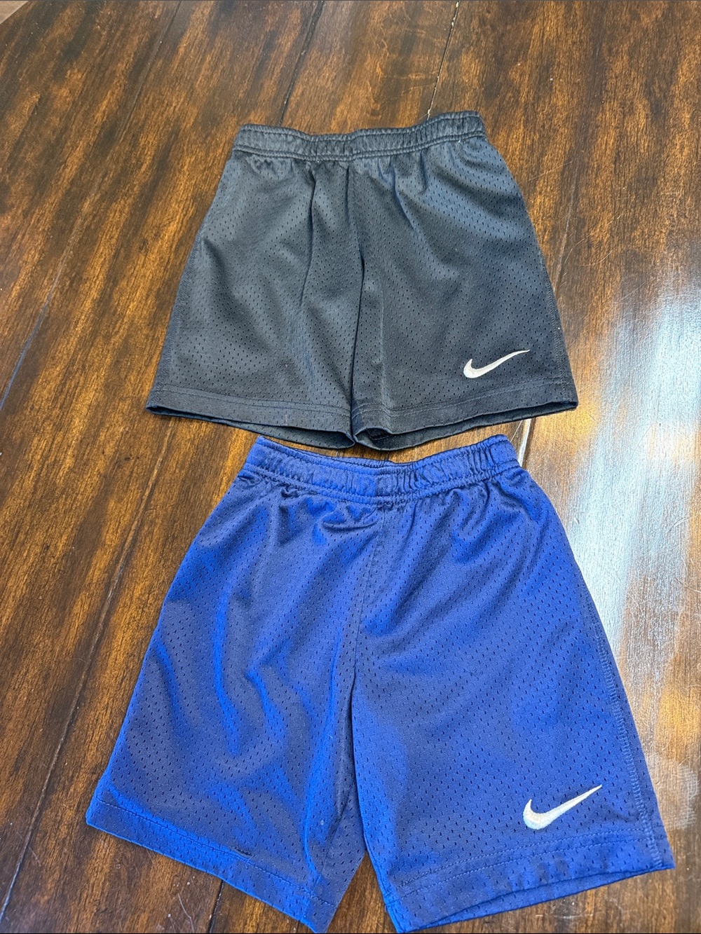 Nike Boys' Mesh Athletic Shorts - Black & Royal Blue